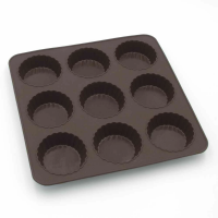 Форма для выпечки кексов Lessner Chef Choco 9 шт 25x25x3 см 10250