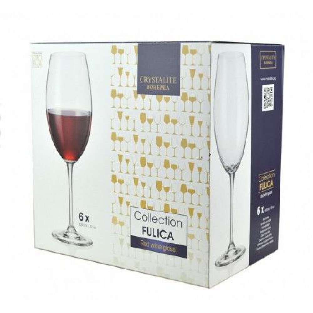 Набор бокалов для вина Bohemia Fulica 510мл 6шт 1SF86 00000 510