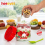 Банка-контейнер с ложкой HEREVIN Fruit-Yoghurt 425мл 131614-001