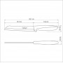 Набор ножей для хлеба Tramontina Plenus Black 178мм - 12 шт. 23422/007