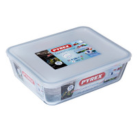 Форма Pyrex Cook&Freez прямоугольная с крышкой 25х19х8см (2,6л) 243P000/7046
