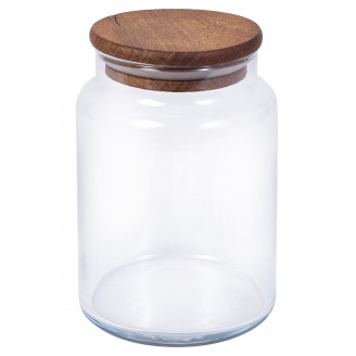 Банка с деревянной крышкой HEREVIN 0,89л 232008-000