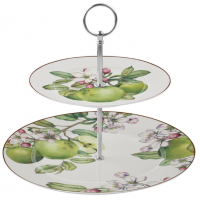 Блюдо двухярусное Limited Edition APPLE TREE (19см, 26см) 19-557