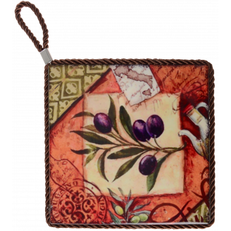 Подставка под горячее Limited Edition OLIVES 17х17см B160073