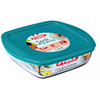Форма квадратна з кришкою PYREX Cook&Store 25х22х7 см 2,2 л 212P000/7645