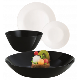 Сервиз столовый Luminarc LILLIE BLACK&WHITE 19пр. X1202