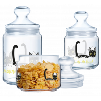 Набор банок для сыпучих Luminarc Club THE CUTE - 3пр X1072