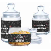 Набор банок для сыпучих Luminarc Club KITCHEN MEMORIES - 3пр X1073