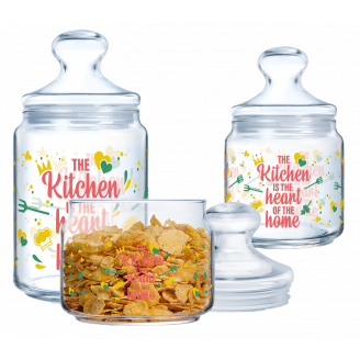 Набор банок для сыпучих Luminarc Club HEART OF HOME - 3пр X2217