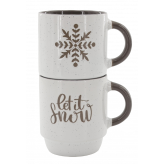 Набор чашек Limited Edition NY WARMLY GREEN GREY 2штх320мл TRSC-BH5019-M02