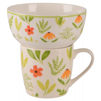 Столовий набір Limited Edition FLOWERS GREEN 2пр B497,B80-SU2742B