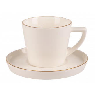 Чашка с блюдцем Limited Edition ARIA GOLD 90 мл TRSC-GM2522-Y90CS