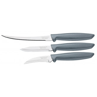 Набор ножей Tramontina Plenus grey, 3 пр. 23498/612