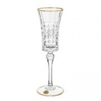 Набор бокалов для шампанского Cristal d'Arques Lady Diamond Gold 150мл - 6шт L9742/ 1 GOLD