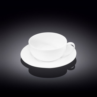 Чашка чайная&блюдце Wilmax 180 мл WL-993232 / AB
