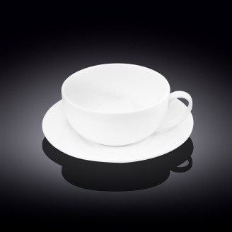 Чашка чайная&блюдце Wilmax 330 мл WL-993234 / AB
