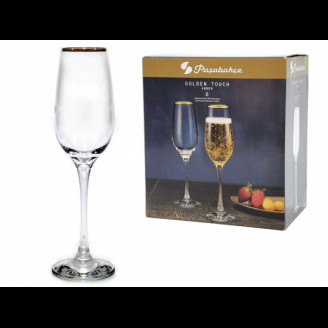 Набор бокалов для шампанского Pasabahce Amber gold 200 мл 6 шт 440295G