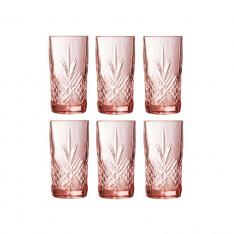 Набор стаканов Luminarc Salzburg Pink 380мл-6шт P9166