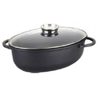 Гусятница овальная с рукавичками Lessner Roaster Line D38*24 см 8 л