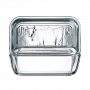Маслeнка прозрачная с коровкой Luminarc Butter dish 17х5см