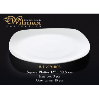 Блюдо квадратное Wilmax 30,5 см WL-991003 / A