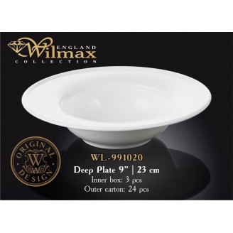 Тарелка глубокая Wilmax 23см/395мл WL-991020 / A