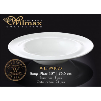 Тарелка глубокая Wilmax  25,5 см WL-991023 / A