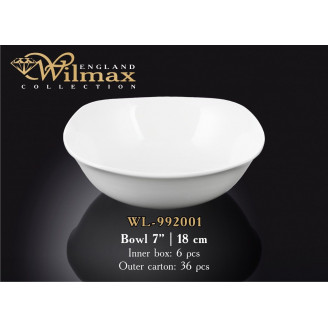 Салатник квадратный Wilmax 16.5см/V650ml WL-992001 / A