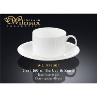Чашка чайная&блюдце Wilmax 160 мл WL-993006 / AB