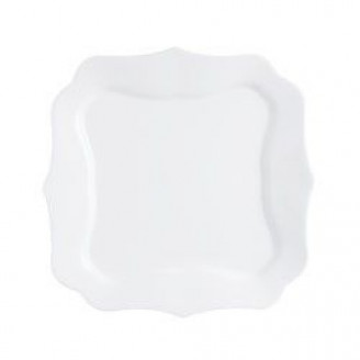 Тарелка глубокая квадратная Luminarc Authentic White 22,5 см J1342