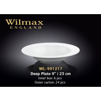 Тарелка глубокая круглая Wilmax 23см/450мл WL-991217 / A