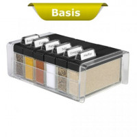 Емкость для специй Emsa SPICE BOX на 6 отделений (Чёрная)