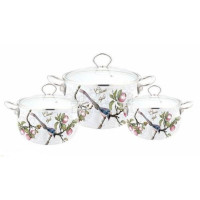 Набор посуды 6 пр. Lessner Enamel Birds 55836