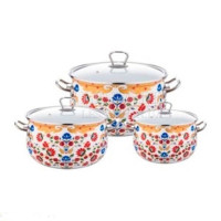 Набор посуды 6пр. Lessner Enamel Gold Mack 55835
