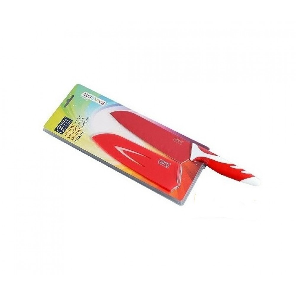 Нож поварской  красный 8'' GIPFEL Rainbow