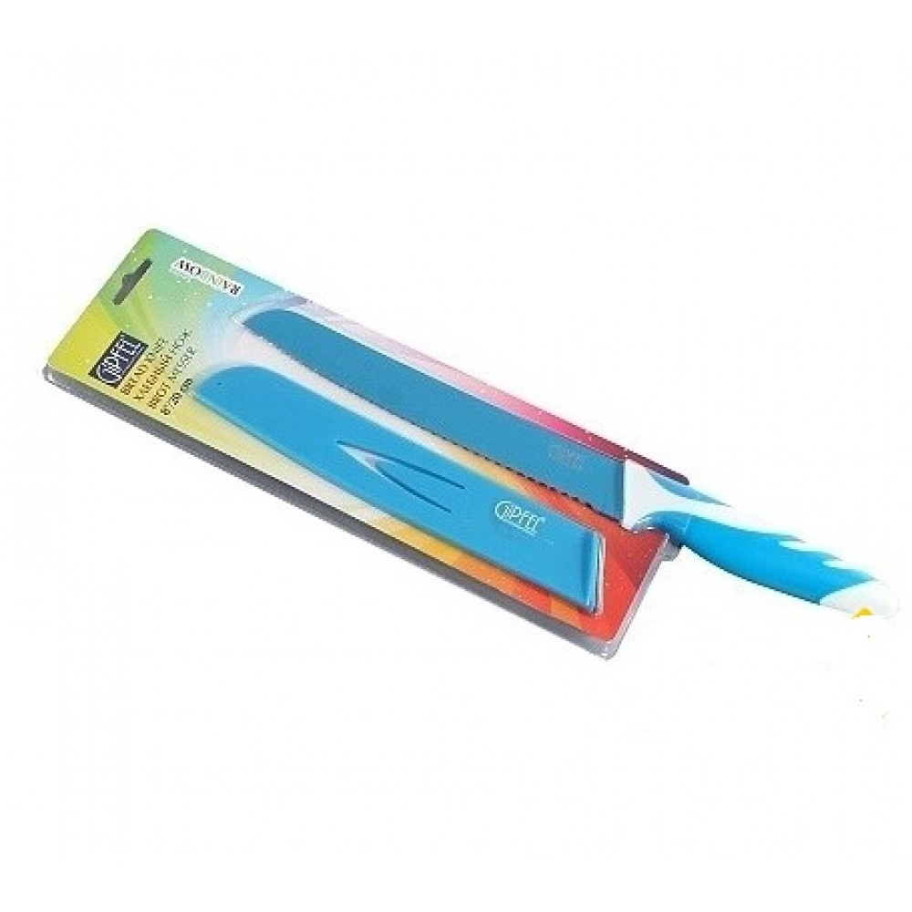 Нож хлебный синий 8'' GIPFEL Rainbow