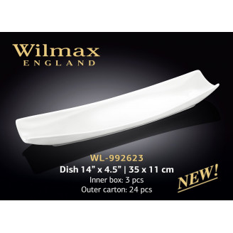 Блюдо прямоугольное Wilmax 35х11 см WL-992623 / A