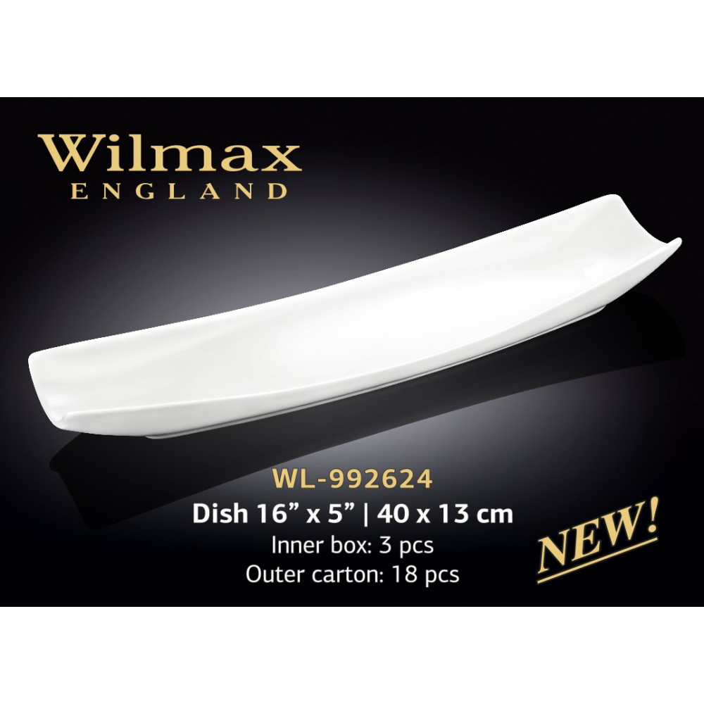 Блюдо прямоугольное Wilmax 40х13 см WL-992624 / A