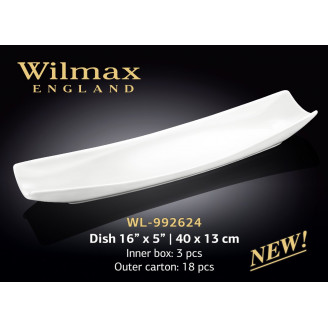 Блюдо прямоугольное Wilmax 40х13 см WL-992624 / A