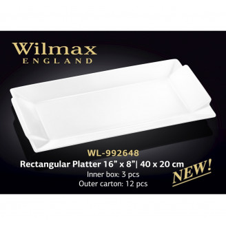 Блюдо прямоугольное Wilmax 40х20 см WL-992648 / A