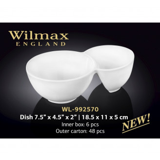 Емкость для закусок Wilmax 18,5x11x5см WL-992570