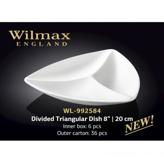 Менажница треугольная Wilmax 20 см WL-992584 / A
