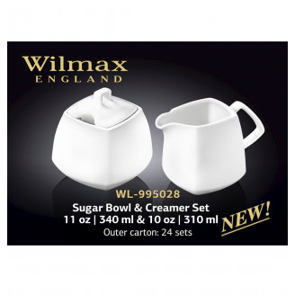 Набор сахарница и молочник Wilmax Color 2 пр. WL-995028/2C