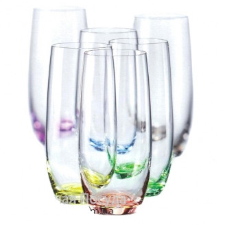 Набор стаканов для воды Bohemia Rainbow 350мл-6шт