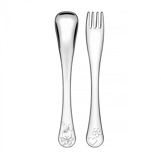 Детский набор столовых приборов Tramontina Baby Le Petit Pink 2 ед