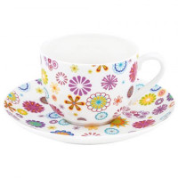 Чашка с блюдцем Krauff Blumen 110 мл 21-244-015