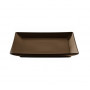 Тарелка десертная квадратная коричневая Ipec Tokyo 21х21см