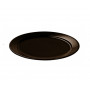 Тарелка десертная круглая коричневая Ipec Bari 19см FDB19M