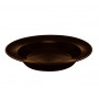 Тарелка суповая круглая коричневая Ipec Atena 23см FAA23M