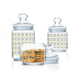 Набор банок для сыпучих Luminarc SILOE 3пр P2045